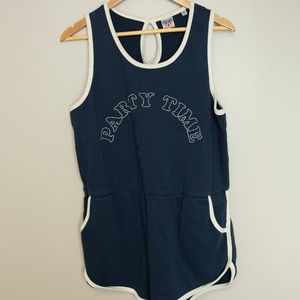Vintage Navy Romper